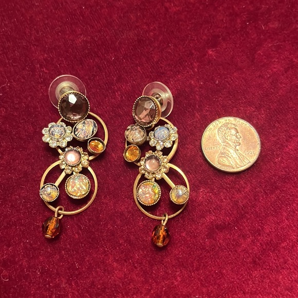 Complex, unusual gear earrings - Picture 2 of 2